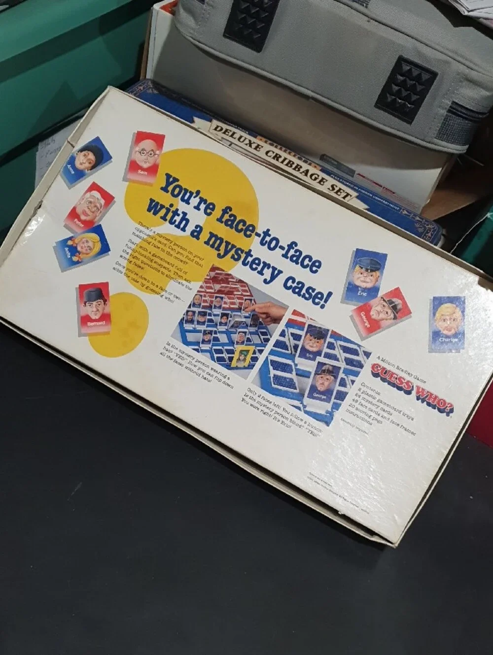 Vintage Guess Who? Classic Mystery Face Game - Blue Box